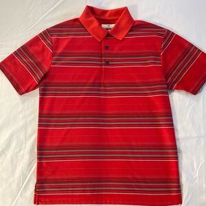 Grand Slam Red Stripe Golf Shirt size S
